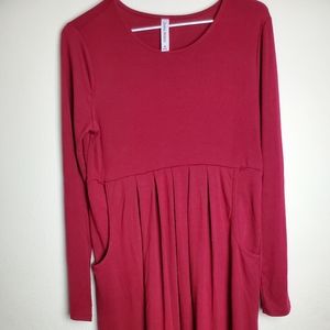Zenana Premium Long Sleeve Dress